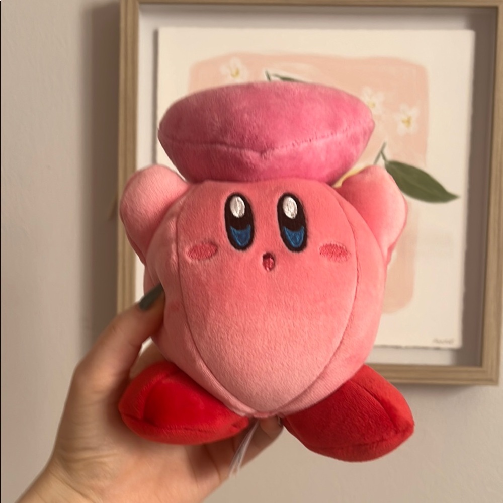 Kirby Heart Plush - Pink and Red